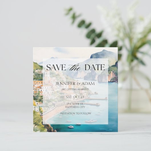 アマルフィコーストイタリアザデイト招待状 招待状 (スタンド正面)