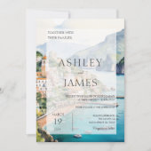 アマルフィコーストイタリアスカイライン結婚式招待状 招待状 (正面)