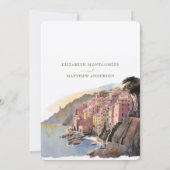 アマルフィコーストイタリアデスティネーションウェディング招待状 招待状 (裏面)