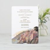 アマルフィコーストイタリアデスティネーションウェディング招待状 招待状 (スタンド正面)