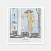 アマルフィコーストイタリアファッション スタンダードカクテルナプキン (正面)