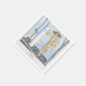 アマルフィコーストイタリアファッション スタンダードカクテルナプキン (角)