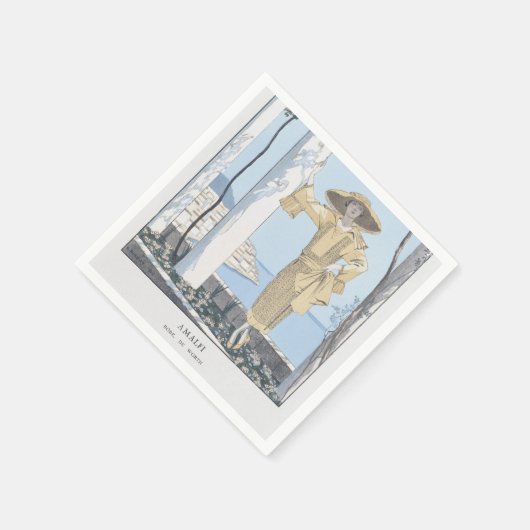 アマルフィコーストイタリアファッション スタンダードカクテルナプキン (角)