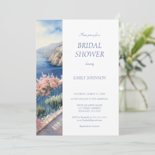 アマルフィコーストイタリアブライダルシャワー 招待状 (スタンド正面)