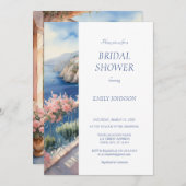 アマルフィコーストイタリアブライダルシャワー 招待状 (正面/裏面)