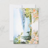 アマルフィコーストイタリアブルーベスパフラットサンキューカード サンキューカード (裏面)