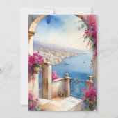 アマルフィコーストイタリアブーゲンビリーイタリア 招待状 (裏面)