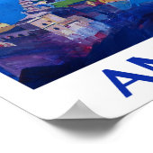 アマルフィコーストイタリアレトロポスター ポスター (角)