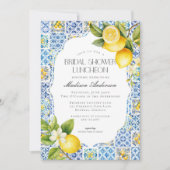 アマルフィコーストイタリアンブライダルシャワールンチョン招待状 招待状 (正面)