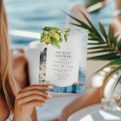 アマルフィコーストイタリアンレモンブライダルシャワー 招待状