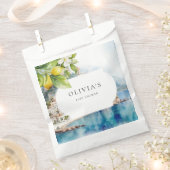 アマルフィコーストイタリアンレモ地中海のン フェイバーバッグ (クリップ留めされた状態)