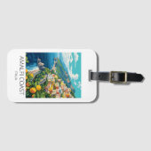 アマルフィコーストイタリアヴィンテージトラベル ラゲッジタグ (正面横)