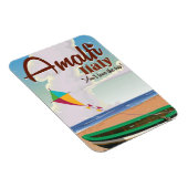 アマルフィコーストイタリアヴィンテージ旅行ポスタープリント マグネット (右側)