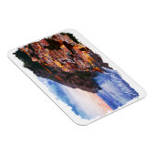 アマルフィコーストイタリア水彩海岸線ポジターノ マグネット (右側)