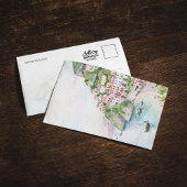 アマルフィコーストイタリア水彩絵葉書 招待状