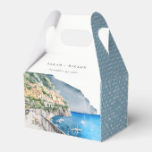 アマルフィコーストイタリア水彩風景結婚ズ フェイバーボックス (裏面サイド)