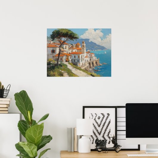 アマルフィコーストイタリア ポスター (ホームオフィス)