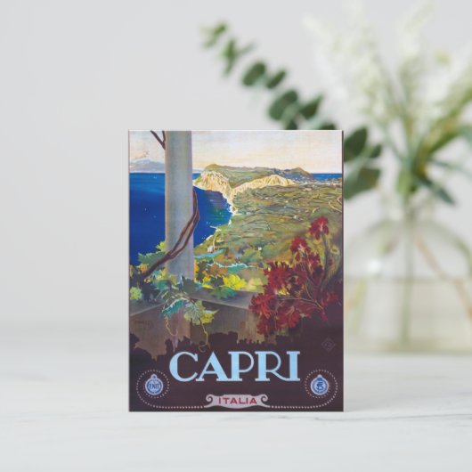 アマルフィコーストカプリイタリアヨーロッパヴィンテージトラベル ポストカード (スタンド正面)