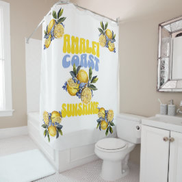 アマルフィコーストサンシャインレモン シャワーカーテン