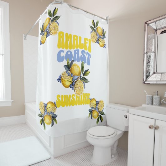 アマルフィコーストサンシャインレモン シャワーカーテン (インサイチュ)