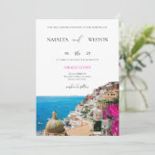 アマルフィコーストデスティネーションウェディング招待状 招待状 (スタンド正面)