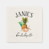 アマルフィコーストバチェロレッテ | ビーチバッハパーティー スタンダードカクテルナプキン (正面)