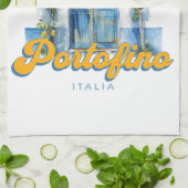 アマルフィコーストポルトフィノラドルチェヴィタリアレモン キッチンタオル (折り畳み)