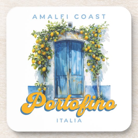 アマルフィコーストポルトフィノラドルチェヴィタリアレモン コースター (正面)