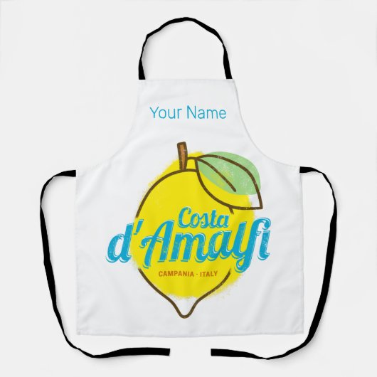 アマルフィコーストレモンイタリアヴィンテージコスタダマルフィ エプロン (正面)