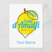 アマルフィコーストレモンイタリアヴィンテージコスタダマルフィ シーズンポストカード (正面)