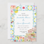 アマルフィコーストレモンタイタリアンイル結婚ズ セーブザデート (正面)