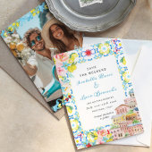 アマルフィコーストレモンタイタリアンイル結婚ズ セーブザデート