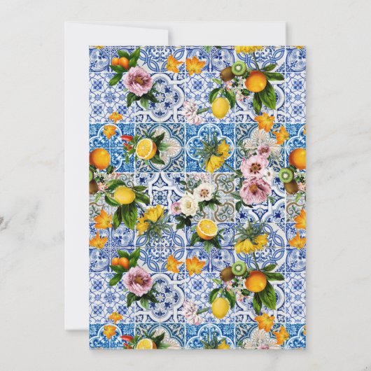 アマルフィコーストレモンタイルイタリア 招待状 (裏面)