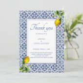 アマルフィコーストレモンタイルパーソナライズされたイタリア 招待状 (スタンド正面)