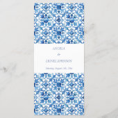 アマルフィコーストレモンタイル結婚イタリア メニュー (裏面)