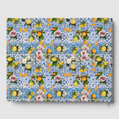 アマルフィコーストレモンブルー地中海のタイルイタリア ゲストブック (裏面)