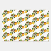 アマルフィコーストレモンブーケタイルイタリア ラッピングペーパーシート (正面2)