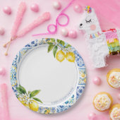アマルフィコーストレモンベビーシャワープレート ペーパープレート (パーティー)