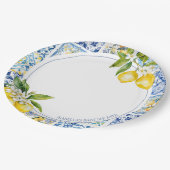 アマルフィコーストレモンベビーシャワープレート ペーパープレート (アングル)