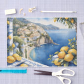 アマルフィコーストレモン地中海のビュー 薄葉紙 (クラフト)