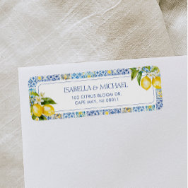 アマルフィコーストレモン差出人住所ラベル ラベル