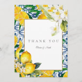 アマルフィコーストレ地中海のモンサンキューカード サンキューカード (正面/裏面)