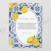 アマルフィコーストレ地中海のモンサンキューカード サンキューカード (正面/裏面)