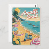 アマルフィコーストヴィンテージはがき ポストカード (正面/裏面)