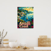 アマルフィコーストヴィンテージ ポスター (キッチン)