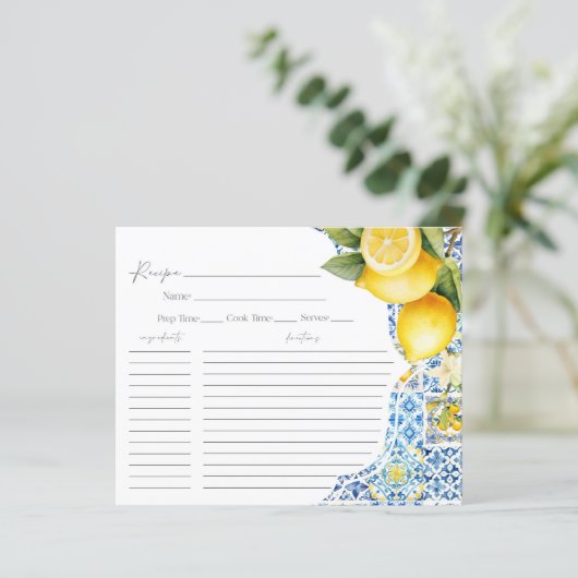 アマルフィコースト共有アレシピカードブライダルシャワー (スタンド正面)