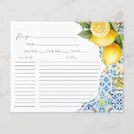 アマルフィコースト共有アレシピカードブライダルシャワー