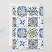 アマルフィコースト地中海のタイル結婚式招待状 招待状 (裏面)