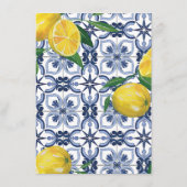 アマルフィコースト地中海のレモンタイル詳細 エンクロージャーカード (裏面)