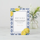 アマルフィコースト地中海のレモンタイル詳細 エンクロージャーカード (スタンド正面)